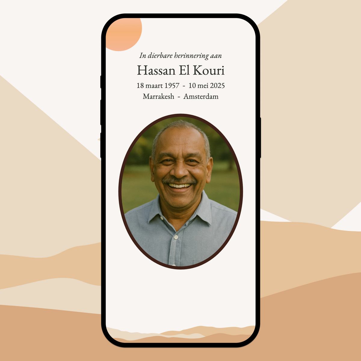 Abstract woestijn thema